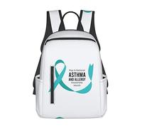CyanLit May is Asthma and Allergy Awareness Month Lightweight Backpack for Women Men for Work Hiking Gym Picnic Travel