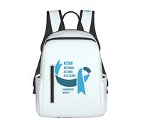 CyanLit May is Asthma and Allergy Awareness Month Lightweight Backpack for Women Men for Work Hiking Gym Picnic Travel