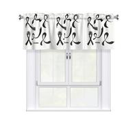 CyanLit May Is Melanoma Awareness Month Valances For Windows Kitchen Curtains Short Curtains Valances For Bedroom Living Room One Size