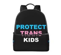 CyanLit Protect Trans Kids Transgender Pride Month Lightweight Backpack Sports School Back Pack For Work Hiking Gym Travel