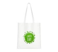 CyanLit The World Earth Day Canvas Tote Bag Reusable Shoulder Totes For Shopping, Gym,Travel, Work