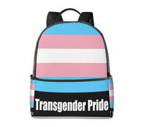 CyanLit Transgender Pride Flag Lightweight Backpack Sports School Back Pack For Work Hiking Gym Travel
