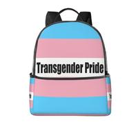 CyanLit Transgender Pride Flag Lightweight Backpack Sports School Back Pack For Work Hiking Gym Travel