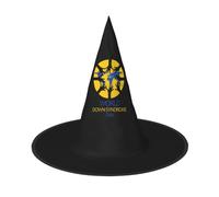CyanLit World Down Syndrome Day Witch Hat For Women Men Costume Accessory Party Festival Decoration Hats
