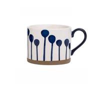 CYANMIEGT Basket Color Breakfast Mug Large Capacity underglaze Hand-Painted Ceramic Mug Oatmeal Mug Chunky Milk Mug with Large Handle Suitable for Lattes, hot Tea, Cappuccino, Mocha and Cocoa