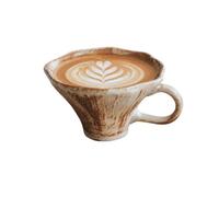 CYANMIEGT Ceramic Coffee Mug for Latte Art, 10 oz Handmade Pottery Cup