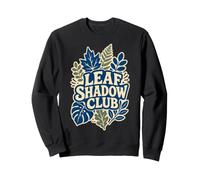 Cyanotype Botanical Fern Wildflower Art Sweatshirt