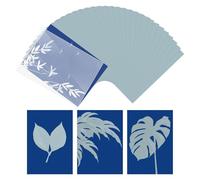 Cyanotype Kit - 24 PCS High Sensitive Sun Print Paper With Acrylic Panel for DIY Project Craft, Solar Light Sensitive Sunprint for Kids and Adults