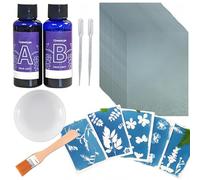 Cyanotype Kit with 24 Sheets A6 Sun Print Paper & Sensitizer | Complete Solar Printing Kit for Botanical,Blueprint and DIY Art Projects | Sun Print Paper Kit with Brush & Instructions