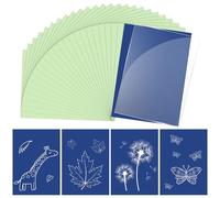 Cyanotype Kit with 30 Sheets Sun Print Paper & Acrylic Panel, Solar Printing Art Supplies for Nature Crafts, DIY Projects , Photography, Ideal for Arts Crafts, Gift