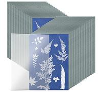 Cyanotype Paper High Sensitivity Sun Natural Printing Solar Drawing with Pad for Art Craft Projects Cyanotype Kit
