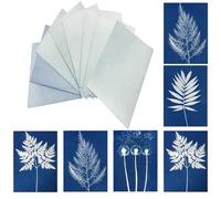 Cyanotype Paper Kit 12pcs A5 High Sensitive Sun Print Paper Nature Print Papers for Kids Adults Arts Crafts DIY Projects A6TYGGLS