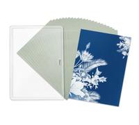 Cyanotype Paper Kit, A6 Sun Print Sheets, High Sensitivity, 24 Sheets with Folder, for Art Projects, Suitable for Parents and Children