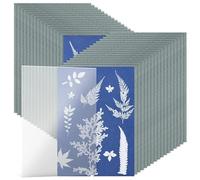 Cyanotype Paper Set: 32 A5 Sheets Solar Printing Paper with Acrylic Sheet. Photosensitive Sheets for Solar Drawing, Ideal for Printing in Nature and Creating Artistic Projects