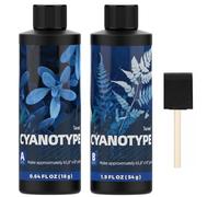 Cyanotype Sensitizer Set, Sun Printing Kit for Solar Activated Prints, Blue Prints Sensitizer for Creating Photographic Blueprints on Fabric and Paper, Ideal Cyanotype Kit for Beginners & Artists