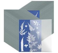 Cyanotype Solar Paper - 32 Pieces Blue Nature Printing Sheets, A5 Sun-sensitive Art Paper, DIY Craft Project, Photographic Process, Creative Learning, Children and Adults, Artistic