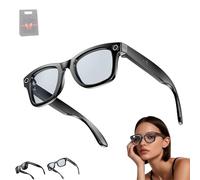 Cyanvue Ai Smart Glasses, 2025 New Ai Smart Glasses, 8mp Camera Glasses with Music & Call Features, Smart Glasses for Men Women with Camera, Ai Translator/Recording, Music, Calls (Clear)