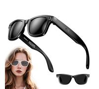 Cyanvue Ai Smart Glasses 8mp Camera Glasses with Music & Call Features, Cyanvue Smart Glasses Video Recording, Ai Smart Sunglasses with Camera and Bluetooth for Men/Women (Black)