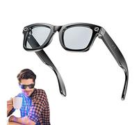 Cyanvue AI Smart Glasses, 8mp Camera Glasses with Music & Call Features, Smart Sunglasses for Men/Women, Bluetooth Camera Glasses with 144 Translation Anti-Blue Light UV Protection (Blue)