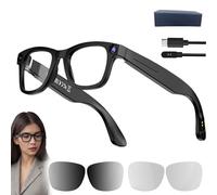Cyanvue Ai Smart Glasses, 8mp Camera Glasses with Music & Call, Smart Glasses with Camera and Bluetooth, Lentes Con Camara with 144 Translation for Men Women (M)