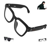 CyanVue AI Smart Glasses, 8mp Camera with Music & Call Features, Bluetooth with 144 Translation, AI Real-Time Ranslation, Ip65 Dust, Anti-Blue Light Glasses (White)