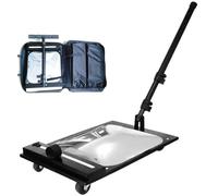 CYANX Home Care Under Vehicle Inspection Mirror,Square Acrylic Vehicle Security Mirror With Wheels And Led Light,Extendable Inspection Mirror For Car Workshops,Mechanics,Inspectors,Black
