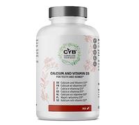 CYB | 800mg Calcium Tablets + Vitamin D3 Tablets | High Dosage - 6 Month Supply | Daily Supplement with Calcium and Vitamin D Tablets - Vegetarian Gluten Free Lactose Free