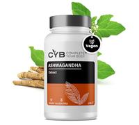 CYB | Ashwagandha High Strength Capsules - 5% Withanolides 600mg - with Magnesium Glycinate, Vitamin B6 and Zinc - 120 Vegan Capsules - 2-Month Supply - Laboratory Tested
