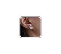 Cybche Boho Cute Green Crystal Turtle Earrings Diamond CZ Rhinestone Tortoise Sea Earrings Oval Emerald Turtle Animal Studs Ocean Jewelry For Women, dimensione unica, Zinc, No Gemstone