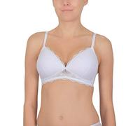 Cybele 7-150110-300 Women's White Lace Padded Non-Wired Longline Plunge Bra 34D