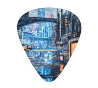 Cyber â€‹â€‹Grid guitar picks in three different thicknesses, suitable for electric guitar and band players