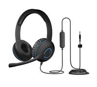 Cyber Acoustics 3.5mm Stereo Headset (AC-5002) with Noise-Canceling Microphone for PCs, Tablets, and Cell Phones in The Classroom or Home