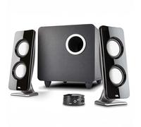 Cyber Acoustics 62W iMac Style 2.1 Stereo Speaker with Subwoofer - Great for multimedia laptop or PC computers - perfect for Music, Movies, and Gaming (CA-3610)