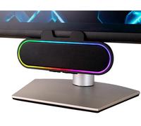 Cyber Acoustics CA-2890GX USB Speaker Bar with Music-Sync LED Lights