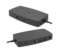 Cyber Acoustics Laptop Docking Station (DS-1000EU) - USB-C Docking Station with Dual 4K HDMI Displays, Six USB Ports, Ethernet Port, Power for Laptop, TAA Compliant