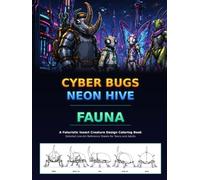 Cyber Bugs: Neon Hive Fauna: A Futuristic Insect Creature Design Coloring Book - Detailed Line-Art Reference Sheets for Teens and Adults (Neon Hive Universe)