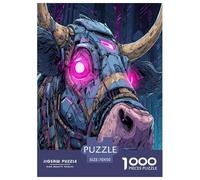 Cyber Bull Neon Puzzle 1000 Piece Impossible Puzzle for Adults, Family Activity & Challenging Toy 70x50cm/1000pcs