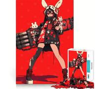 Cyber Bunny Enforcer Jigsaw 1000 Pieces for Adults Calm Daily True Detail Joyful Challenge Perfect Art (38x52cm)