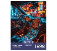 Cyber Car Jigsaw Puzzles Puzzle for Adults Kids. 1000 Piece Impossible Challenge Toy Educational Game Home Decoration for Educational Games Gifts 70x50cm/1000pcs