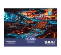 Cyber Car Jigsaw Puzzles Puzzle for Adults Kids. 1000 Piece Whimsical Challenge Toy Educational Games Home Decoration for Educational Games Gifts 70x50cm/1000pcs