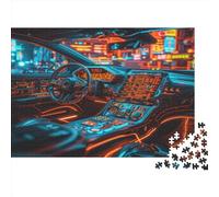Cyber Car Jigsaw Puzzles Puzzle for Adults Kids. 1000 Pieces Impossible Challenge Toy Educational Game Home Decoration for Adults& Kids Age 14 Years Up 1000pcs (75x50cm)