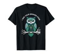 Cyber Circuit Board Owl Electronic Computer Chip Science T-Shirt