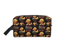 Cyber Cute Duck Print Toiletry Bag for Men Women, Travel Toiletries Bags Cosmetic Bag, Hanging Toiletry Shaving Bags for Travel Accessories