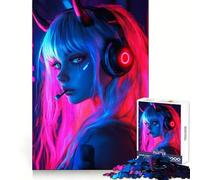 Cyber Devil Gamer Jigsaw 1000 Pieces for Teenagers Brain Exercise Clean Joint Home Activity Night Fun (38x52cm)