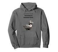 Cyber Duck - World’s Toughest Duck - Polygonal Titanium Bird Pullover Hoodie