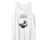 Cyber Duck - World’s Toughest Duck - Polygonal Titanium Bird Tank Top