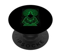 Cyber Ethical Hacker Cybersecurity Computer Coder PopSockets Adhesive PopGrip