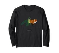 Cyber Fox- Futuristic Portal Escape Design Long Sleeve T-Shirt
