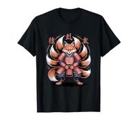 Cyber Fox Samurai - Kitsune Warrior Art T-Shirt