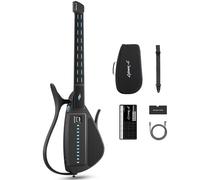CYBER-G Enya Cordless Smart Guitar, Portable Folding Travel Guitar with App-Controlled Chords, Hundreds of Instrument Sounds, Speaker and Integ Electronic Drum Set